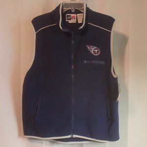 New Tennessee Titans Puma Women's Size XL Fleece Full Zip Vest